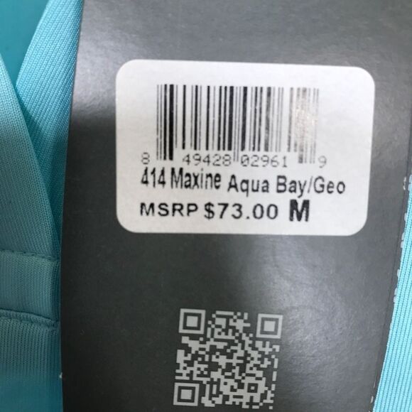 Bermuda Sands Golf Polo Shirt Womens Size Medium aqua - Picture 7 of 8